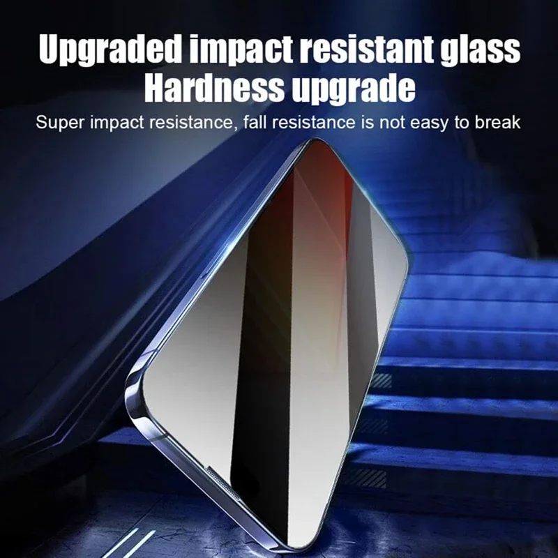 Oleophobic Coating Dust Free Installation Privacy Screen Protector For iPhone 13 11 12 14 15 16 Pro Max XS X XR 17 15 Plus Glass - Image 5