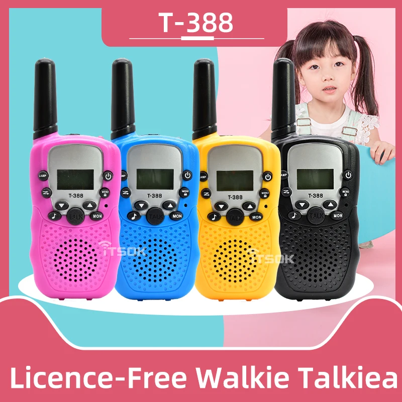 Itsok T388 Long Range walkie talkie for Kids FRS 22CH Free Licience Two Way Radio PMR 8CH Communicator