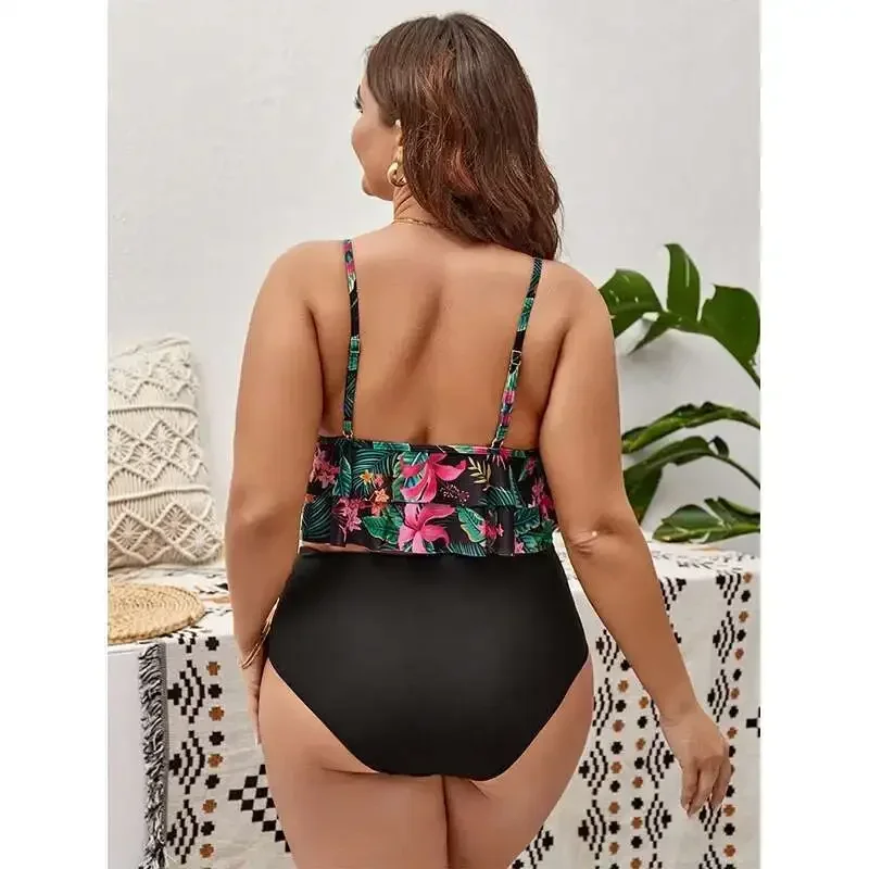 Hot Selling Plus Size Split Swimsuit Women's Bikini Tight Gathering Backless High-end Split Swimsuit Women Elegantes Casual Y2k