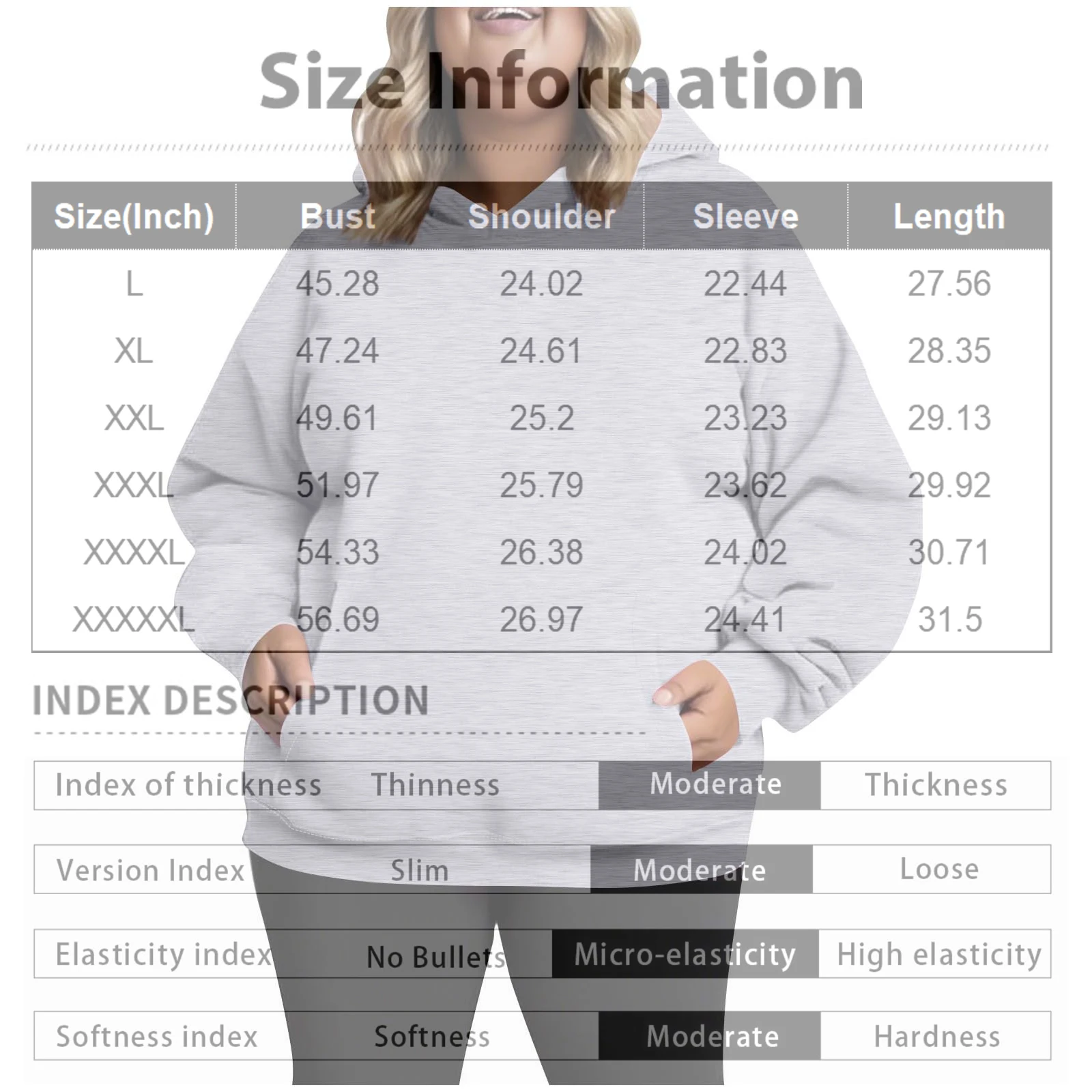 Plus Size Hooded Sweatshirt for Women Fall Fashion Casual Solid Color Pocket Hoodies Women's Clothing Street Hip Hop Hoody - Image 5