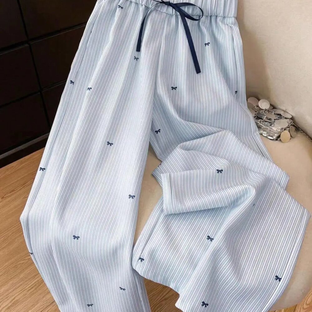 Plus Size Women's Casual Pants, Comfortable High Waist Wide Leg Jeans, Stylish Loose-Fitting Denim for Everyday Wear