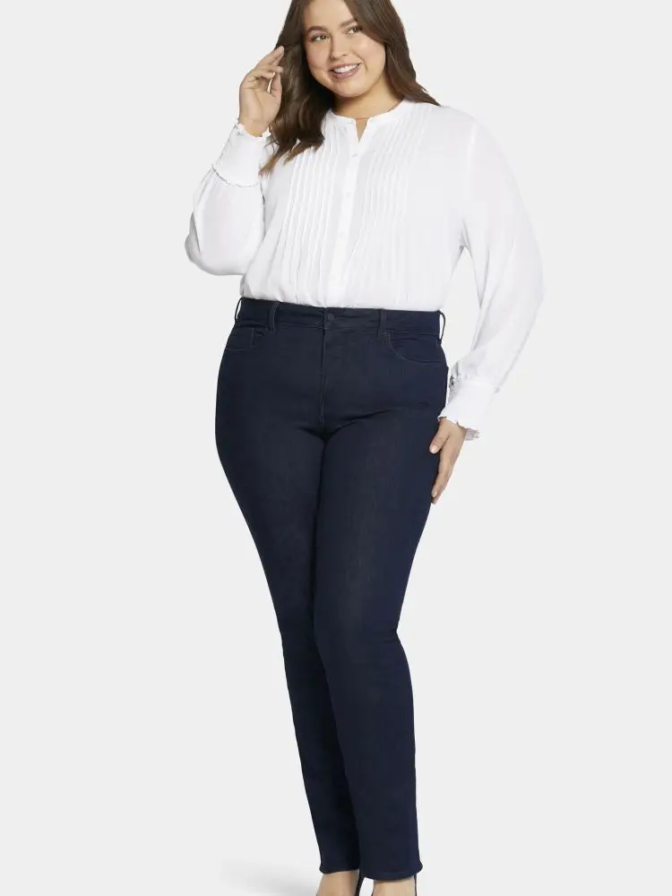 NYDJ Marilyn Straight Jeans In Plus Size 26W