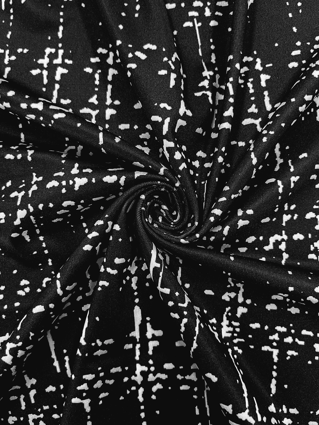 Plus Size Women's Cute Black & White Print Blazer, Lightweight 3/4 Sleeve Open Front Jacket, Super Comfy for Daily & Office Wear - Image 6