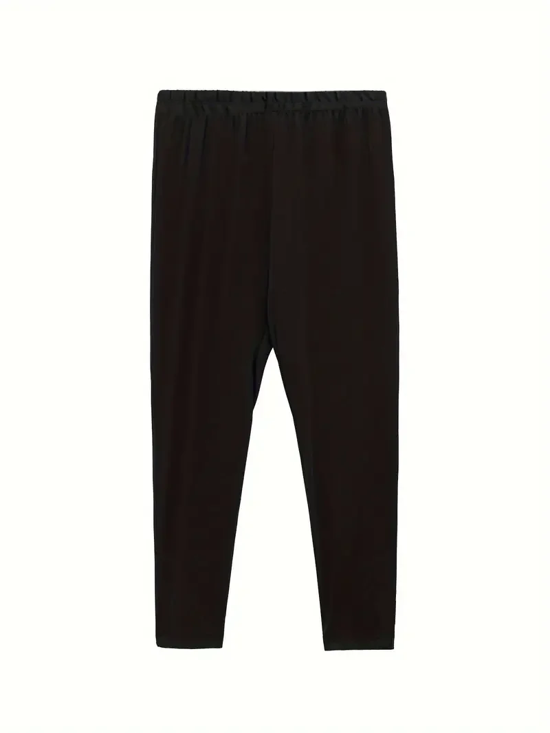 Summer New Casual Sports Yoga Capri Women's Plus Size Leggings Elastic Waist Cropped Pants Women's Casual Leggings - Image 6