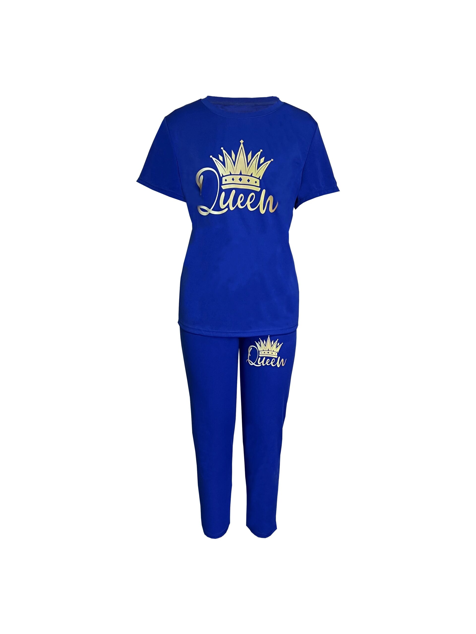 Plus Size Europe and America New Summer Women's Printed Comfortable Casual Set - Image 5