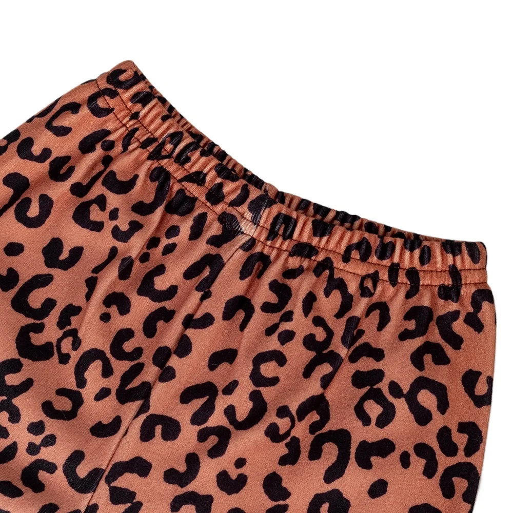 New Children Pajamas Suit Leopard Kids Sleepwear Autumn Long Sleeve Top+Trousers 2Pcs Baby Girls Velvet Pyjama Loungewear Set - Image 5