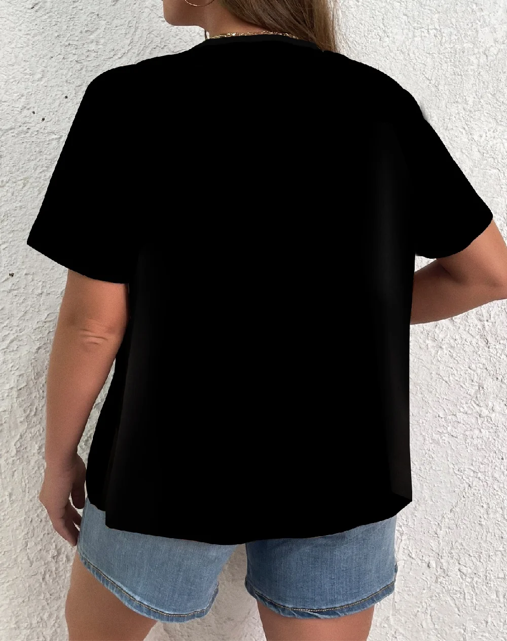 Plus Size Elegant Casual Woman T-Shirt Fashion Loose T-Shirt Woman Temperament Long sleeve T-Shirt Holiday Weekend - Image 3