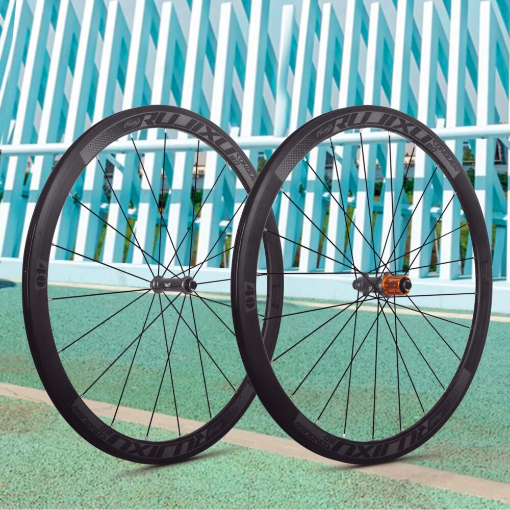 700c RUJIXU 36T ratchet HUB depth 30/40/50mm aluminum alloy road bicycle wheels bike wheel v brake Disc braek road wheelset