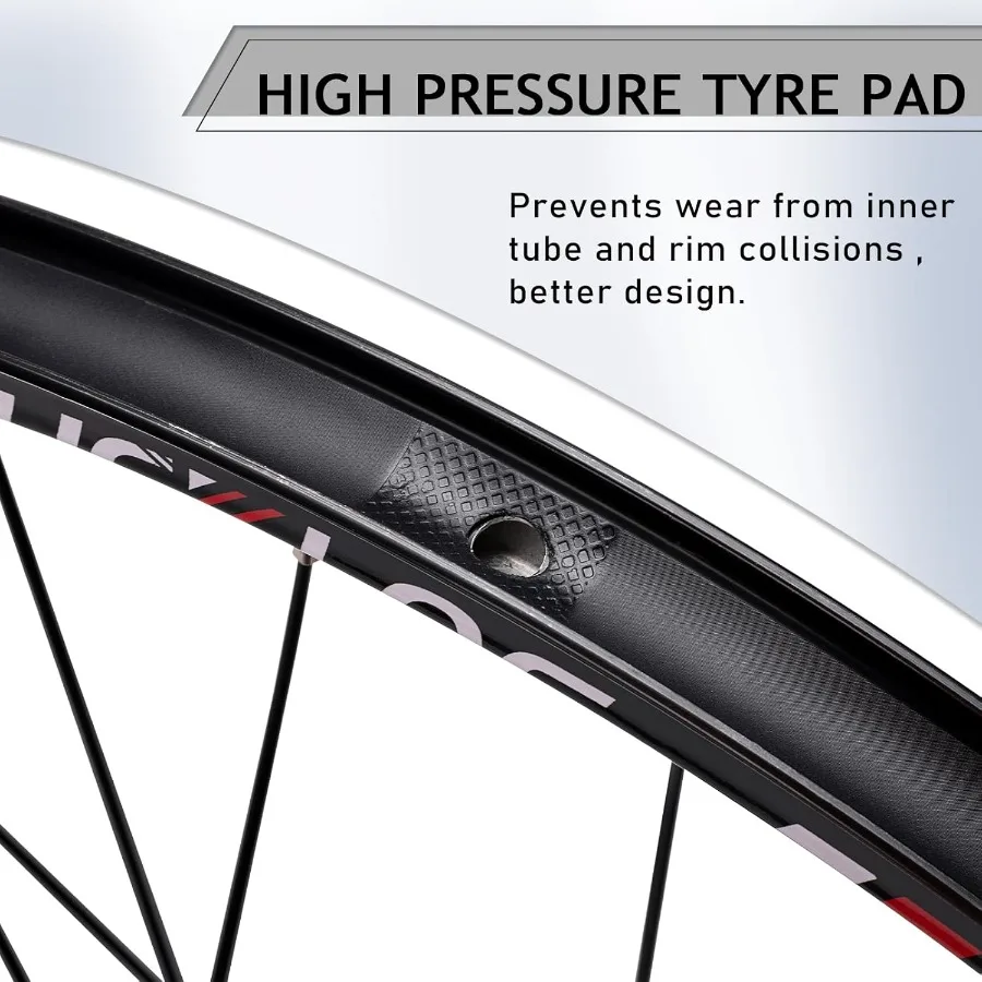 MTB Wheelset 26 27.5 29 Quick Release Disc Brake 32H Mountain Bike Wheels High Strength Aluminum Alloy Rim Black Bike Wheel for - Image 3