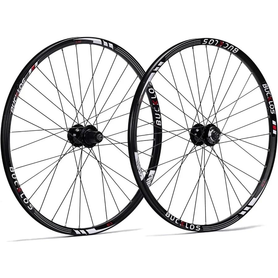 MTB Wheelset 26 27.5 29 Quick Release Disc Brake 32H Mountain Bike Wheels High Strength Aluminum Alloy Rim Black Bike Wheel for