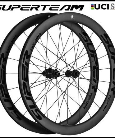 SUPERTEAM-Cabon Fiber Wheelset 700C Road Disc Brake Wheels 50mm Tubeless Clincher Bike Wheel set 6Pawls Hub for HG/XDR Wheels