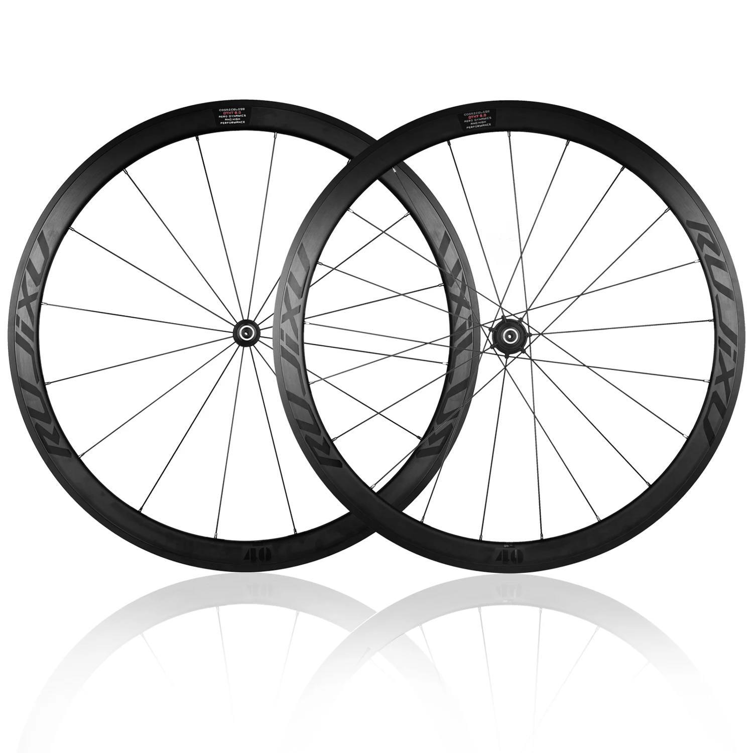 700C ultra-light carbon fiber tube HUB 120 ring road bike wheel V brake double aluminum alloy depth 30/40/50mm wheelset - Image 2