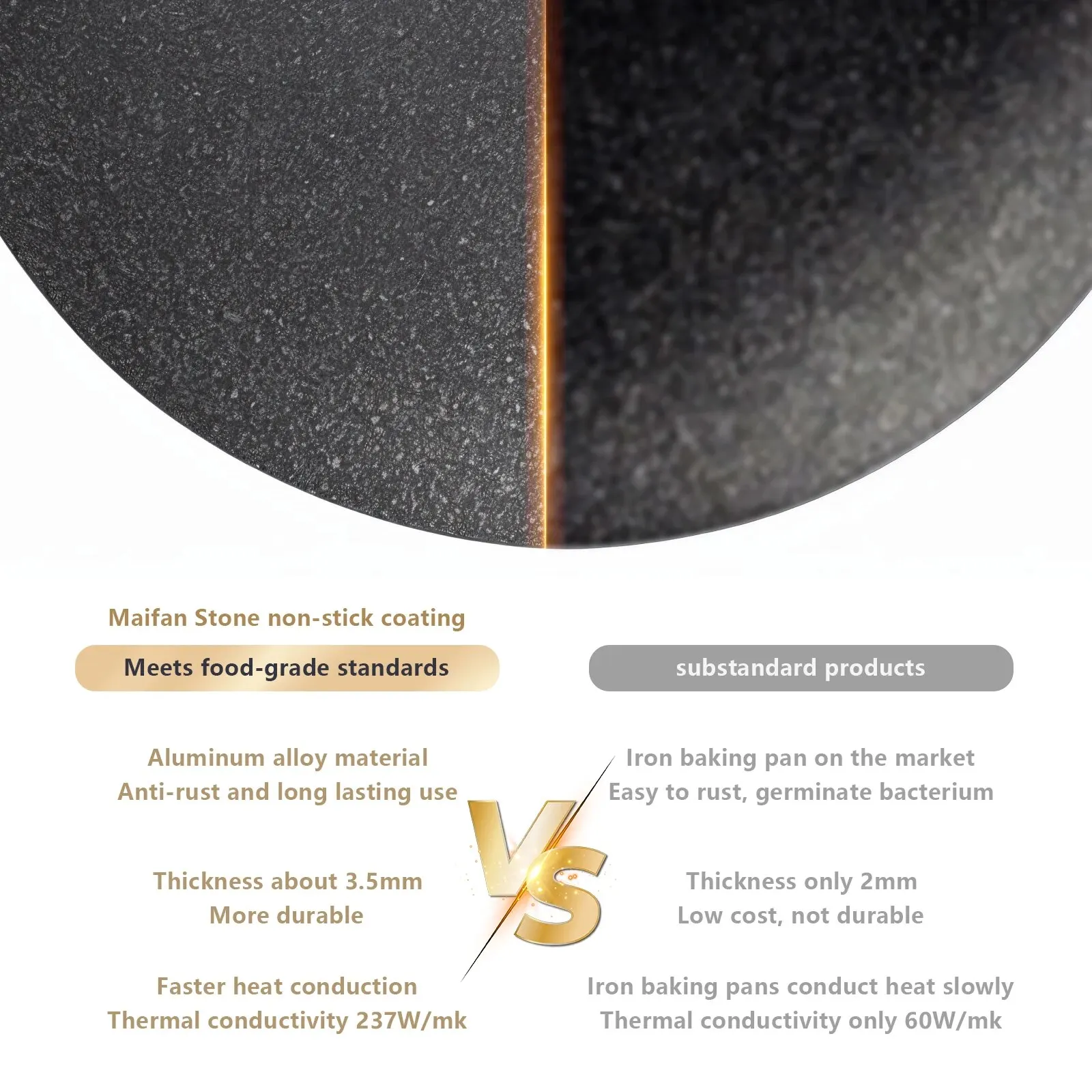 BISINNA 30CM Outdoor BBQ Grill Pan Non Stick Stovetop Baking Tray Korean Roastig Grill Plate Camping Equipment - Image 4