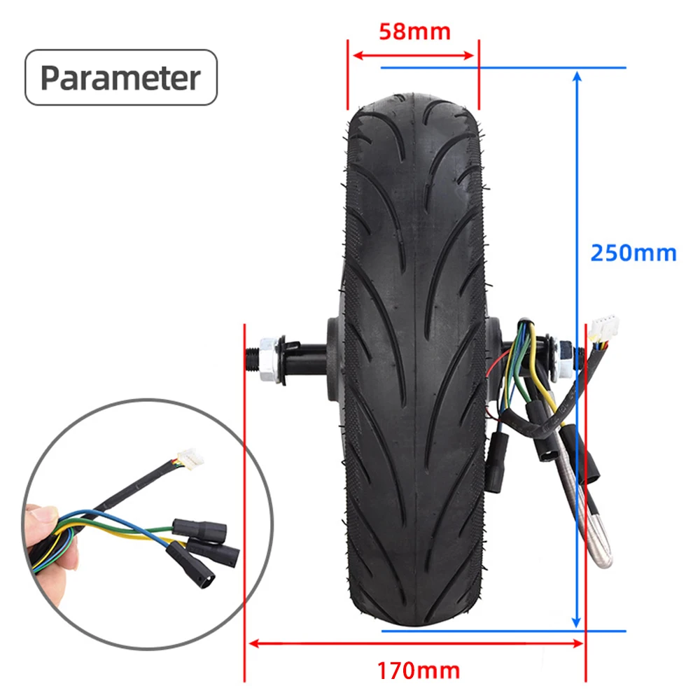 60/70-6.5 Motor Electric Scooter 36V 500W Engine Wheel For Ninebot Max G30 Electric Scooter Rear Driving Wheel Tire Motor Repair - Image 6