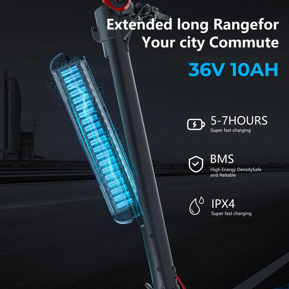 HX X8 10AH adult electric scooter escooter 350W 32KM/H Foldable Electric kick Electric Scooters 10 Inch e scooters E Scooter - Image 3