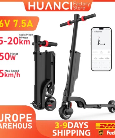 HUANCI X6 electric scooter adults Foldable electric scooters 350W scooters electric 36V 7.5A e scooter Smart APP escooters