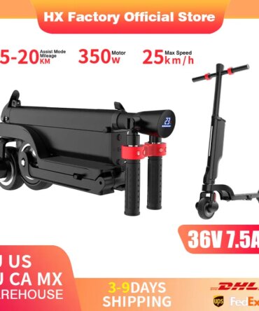 HX Foldable Electric scooter 7.5A 350W 25KM/H electric scooters 36V EScooters 5.5 Inch E Scooter For Adults
