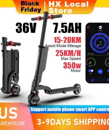 HX X6 e scooter adult electric scooter 25KM/H Kick electric scooters Support APP escooter Electric scooter Folding E scooter