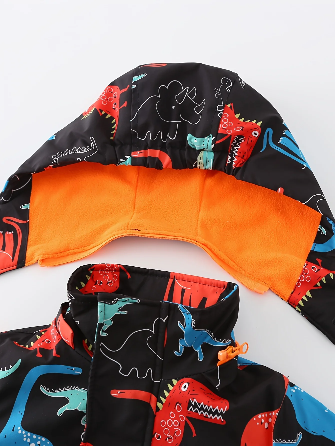 Children Dinosaur Jacket Hooded Windproof Warm Autumn Winter Cartoon Coat Fashion Windbreaker Kids Outerwear - Image 5