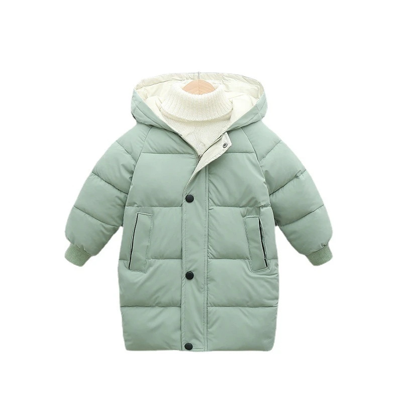 Kids Down Long Outerwear Winter Autumn Teen Cotton Clothes Boys Girls Cotton-Padded Parka Coats Big Children Thicken Warm Jacket - Image 6