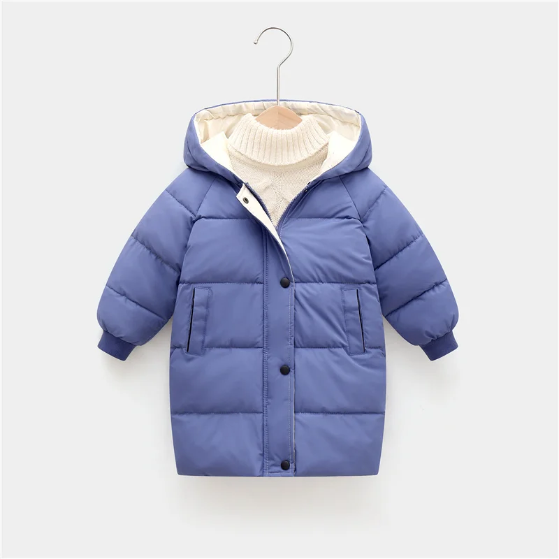 Kids Down Long Outerwear Winter Autumn Teen Cotton Clothes Boys Girls Cotton-Padded Parka Coats Big Children Thicken Warm Jacket - Image 3