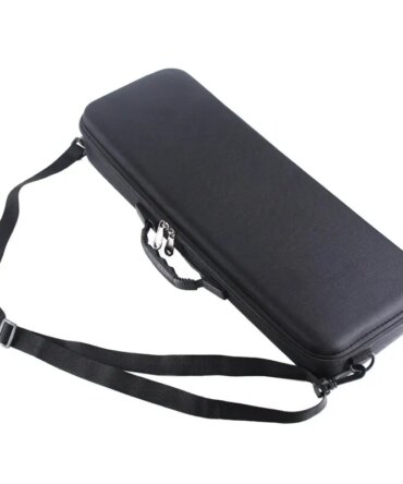 JSFUN Portable Outdoor Fishing Bags EVA Shockproof Fishing Rod and Reel Carrier Bag with Strap Pole Storage Case Crossbody Pesca