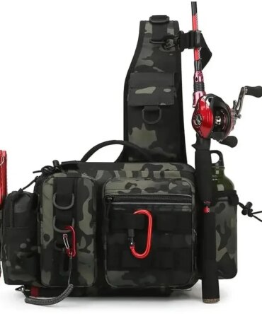 Lure Bag Waist Bag Single Shoulder Bag Crossbody Bag Fishing Rod Bag Bait Box Fishing Gear Bag New Large Capacity