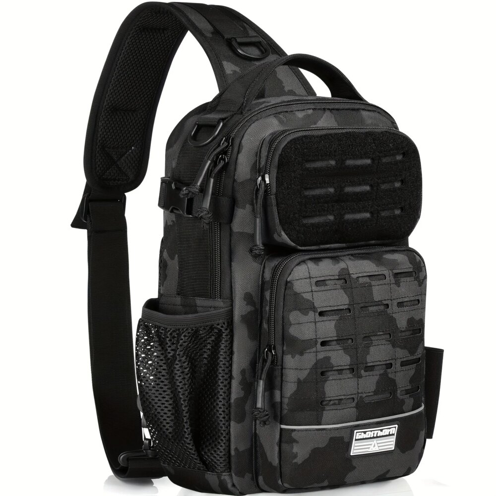 Fishing Backpack Tackle Sling Bag -Lightweight Sling Tackle Storage Bag- Fishing Backpack with Rod Holder gifts