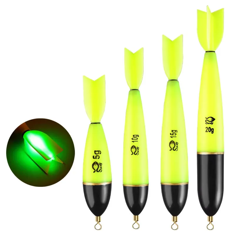 1-4pcs Fishing Floats Luminous Fishing Accessories Fishing Night Float Night Fishing Light Up Bobbers for Sea Ocean Rock Fishing
