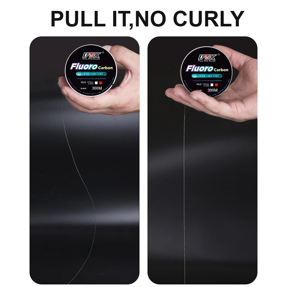 FTK 300/500m Invisible Fishing Line Speckle Fluorocarbon Coating Line 0.20mm-0.50mm 4.13LB-34.32LB Super Strong Spotted Line - Image 3