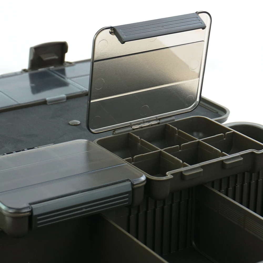 Hirisi Carp Fishing Box Portable Multipurpose Fishing Accessories Box Compartments Fishing Box Fishing Tackle W511 - Image 5