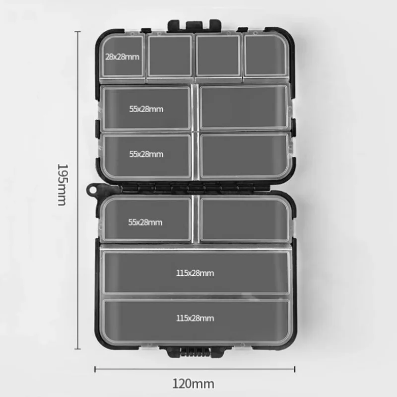 Fishing Tackle Box Lure Hook Storage Case Double Sided Fishing Tool Organizer Multifunctional Bait Container - Image 4