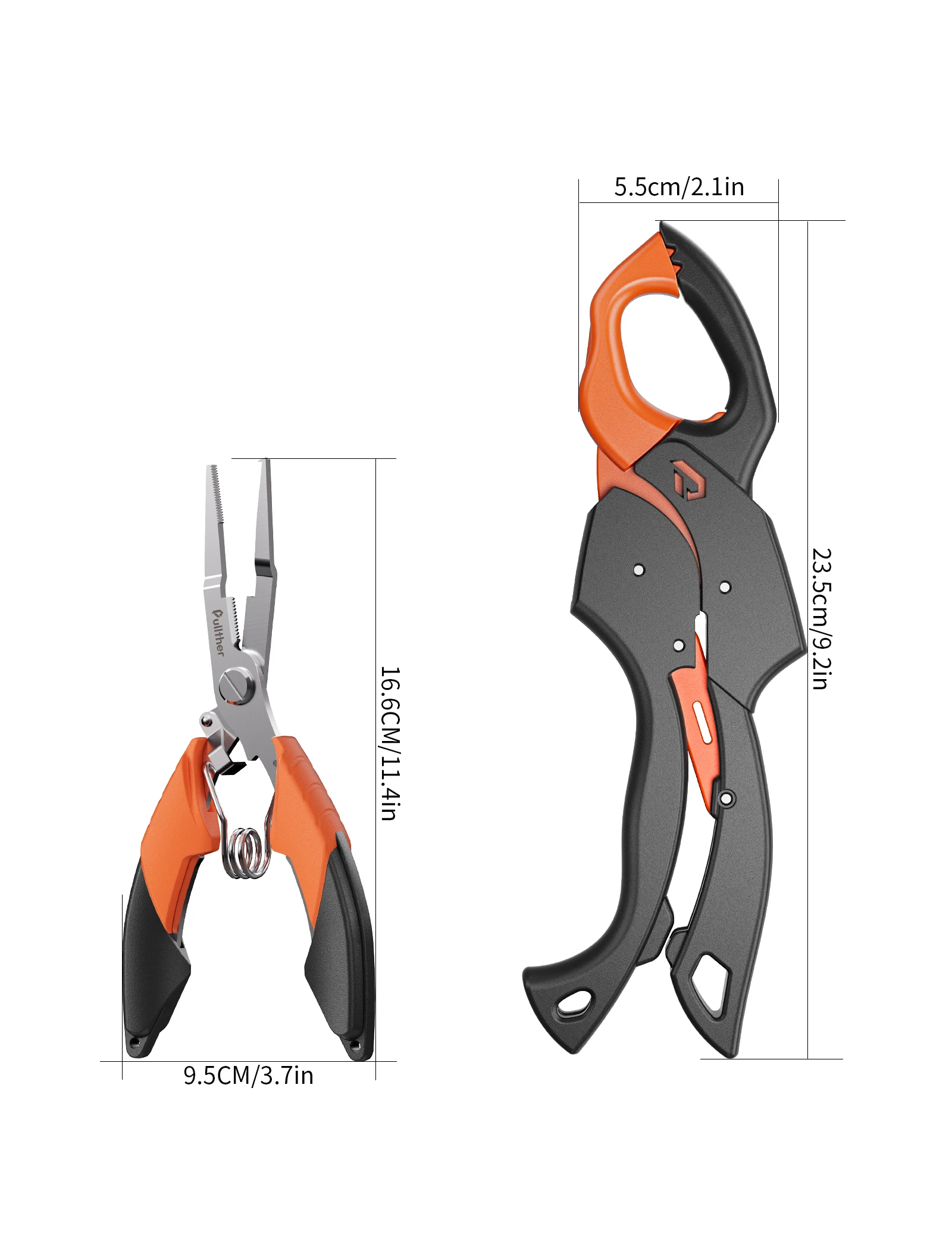 Pullther Fishing Tools Set Pliers Line Stainless Steel Scissors Multifunctional Fish Lip Clip Gripper Grip Hook Remover Tackle - Image 5