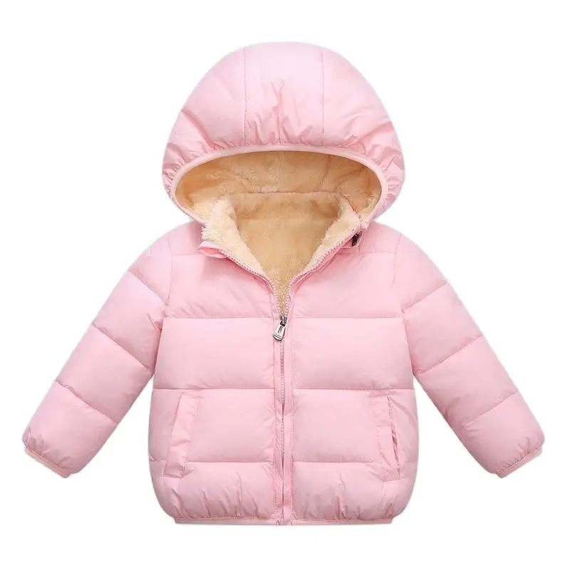 Baby Children Coats Winter Thick Jackets For Boys Warm Plush Thicken Outerwear For Girls Fur Hooded Jacket Kids Clothes Snowsuit - Image 5