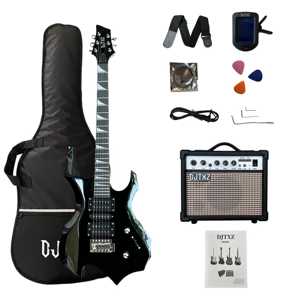 Electric Guitar with Speaker Amplifier Guitar Performance Special Set Alien Guitar Practice