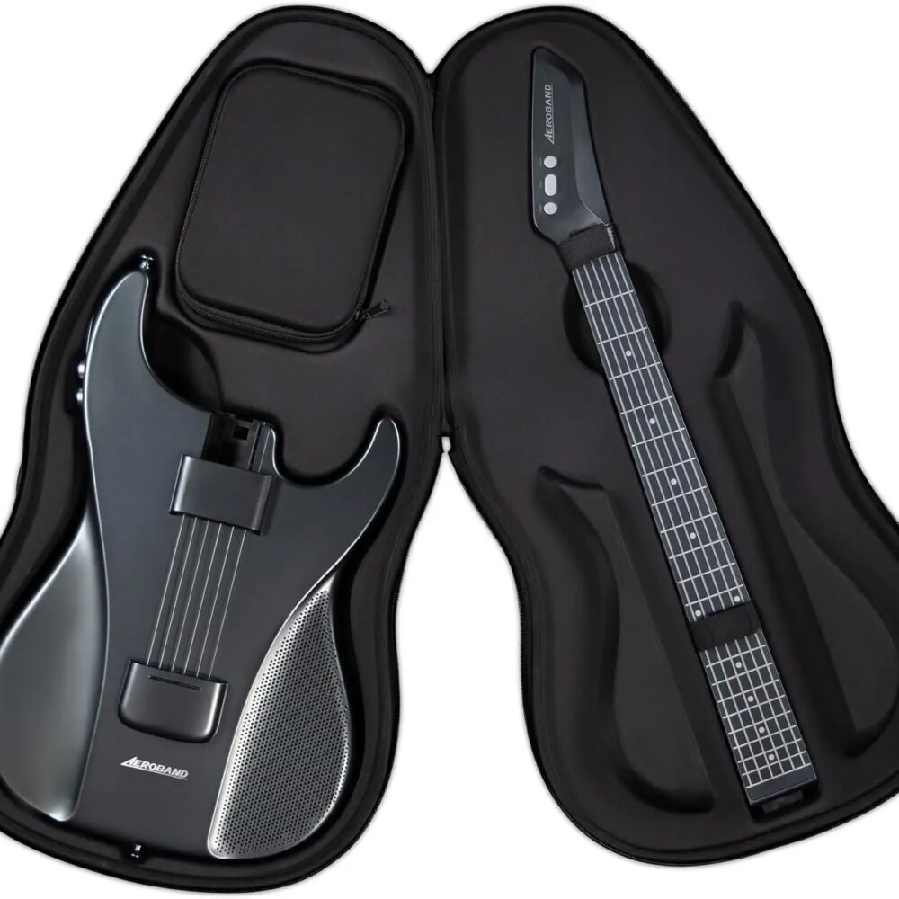 AeroBand Guitar Electric Guitar Pain-Free Silicone String All-in-One 9 Sound Styles Acoustic Bass With Speaker Microphone