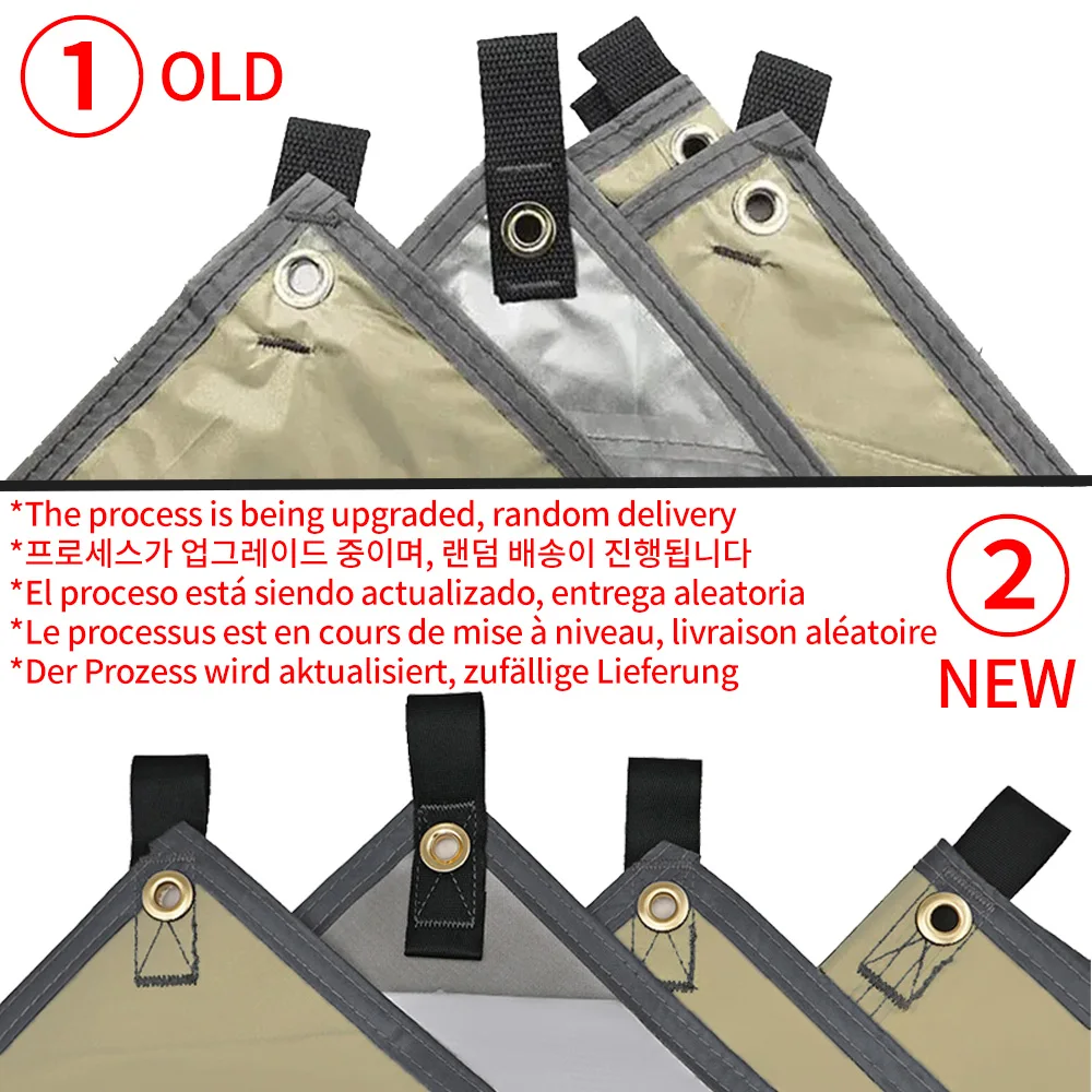 4x4m 5x3m 4x3m 3x3m Ultralight Waterproof Tarp Tent Large Camping Awning Sun Shelter Garden Canopy Outdoor Beach Shade Hiking - Image 6