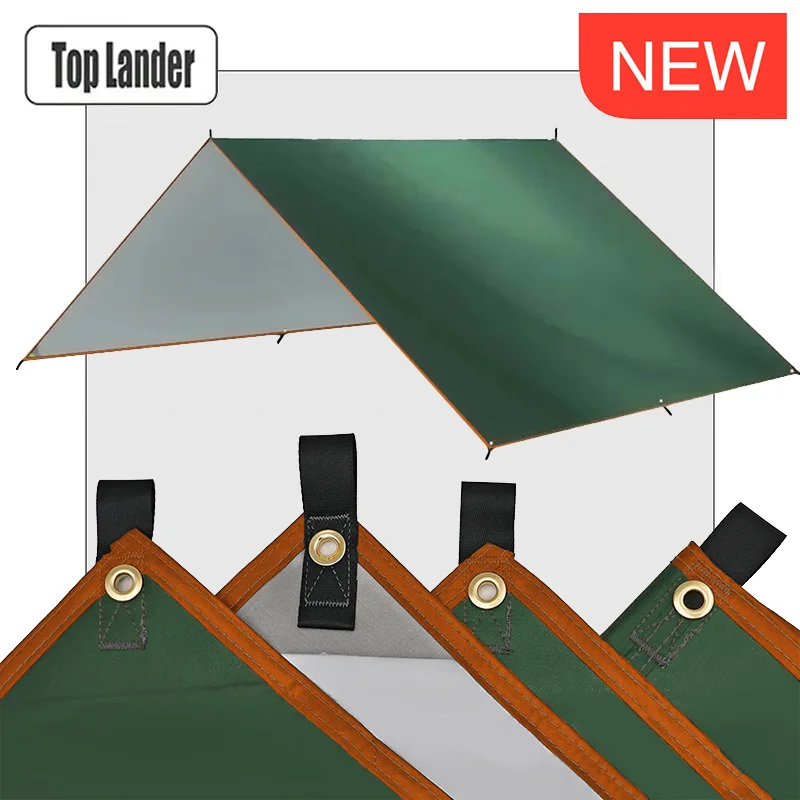 4x4m 5x3m 4x3m 3x3m Ultralight Waterproof Tarp Tent Large Camping Awning Sun Shelter Garden Canopy Outdoor Beach Shade Hiking