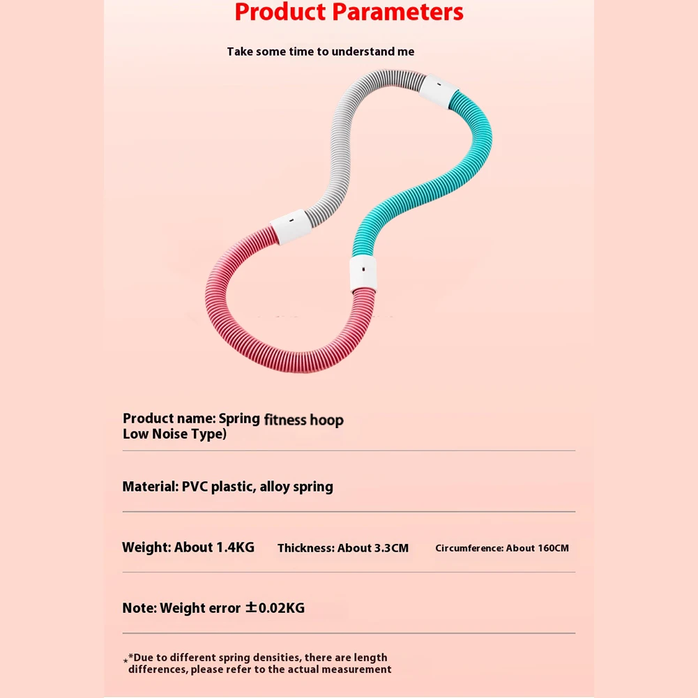 Soft Spring Hoop Portable Foldable Waist Toning Hoop Quiet Design Belly Exercise Hoop Waist Training Circle for Home Gym - Image 6
