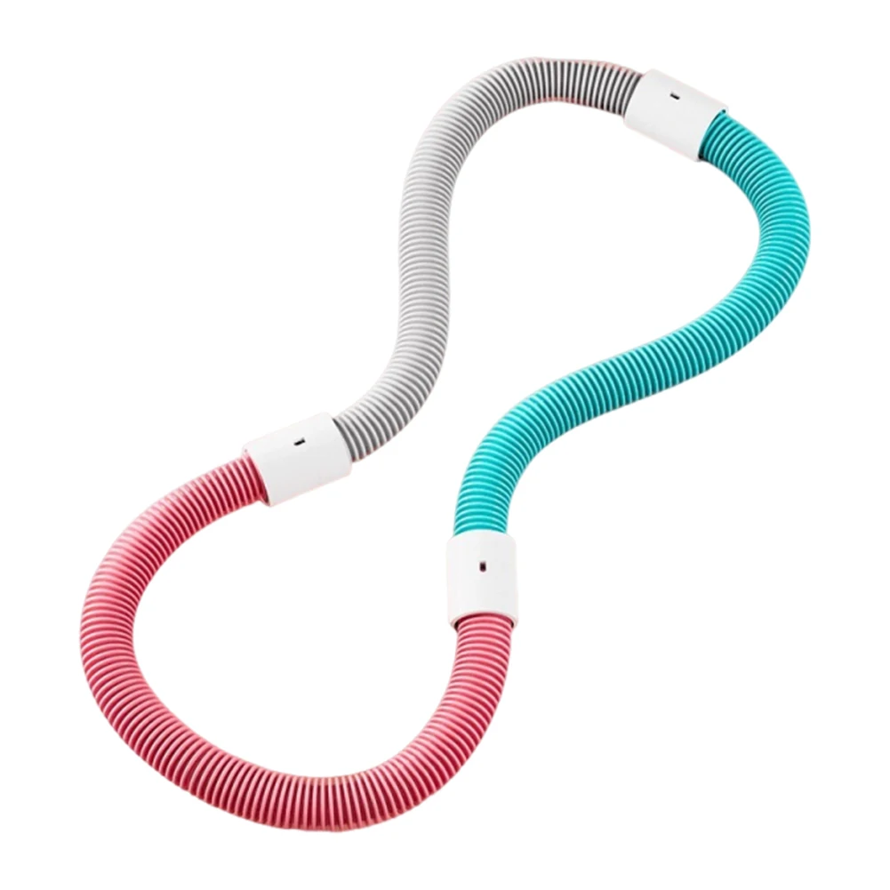 Weighted Fitness Hoop Portable Soft Spring Hoop Quiet Design Foldable Waist Toning Hoop Belly Exercise Hoop for Cardio Exercise - Image 3