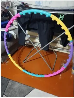 Single Row 8 Sections Massage Hoola Hoop For Fitness Loss Weight Slimming Hoop - Image 3