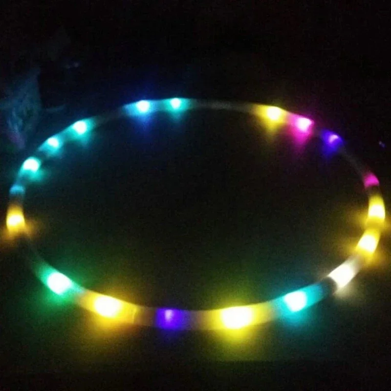 Loose Weight Materiel Sport Fitness Hoop Equipment Yoga Circle 90CM 7Color Aro LED Flashing Sport Body Building Ring - Image 5