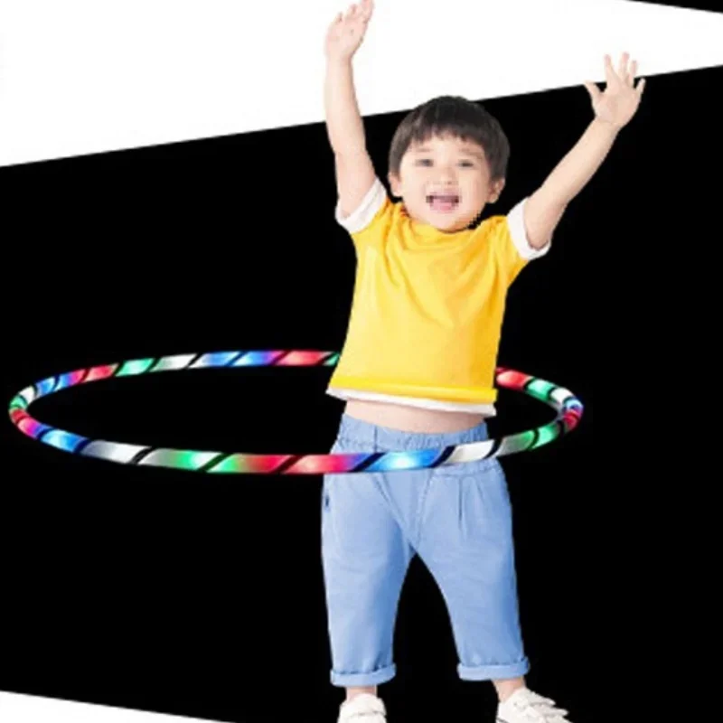 Loose Weight Materiel Sport Fitness Hoop Equipment Yoga Circle 90CM 7Color Aro LED Flashing Sport Body Building Ring - Image 4