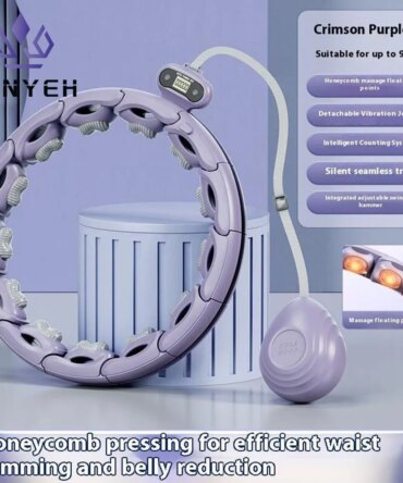 Intelligent Waist Shaping Exercise Hoops Abdominal Tightening Detachable Hula-hoops Ring With Counting Function Slimming