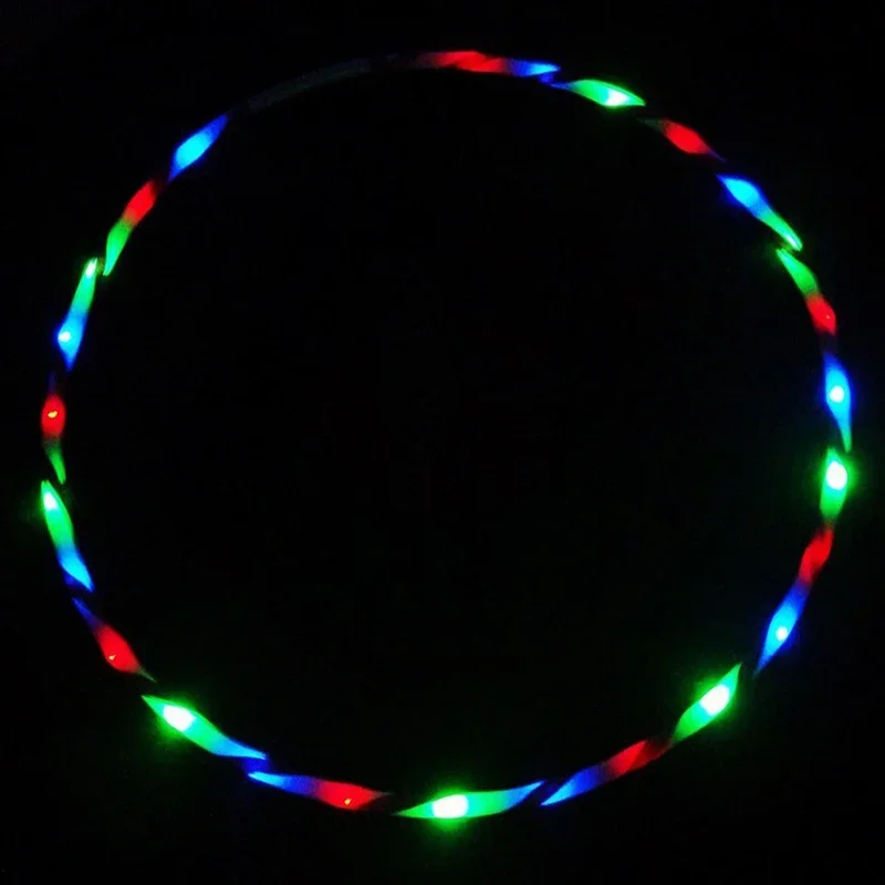LED Luminous Sports Hoop 60 Diameter Hoop Detachable Fitness Circle Performance Art Abdominal Weight Loss Fitness Equipment - Image 3