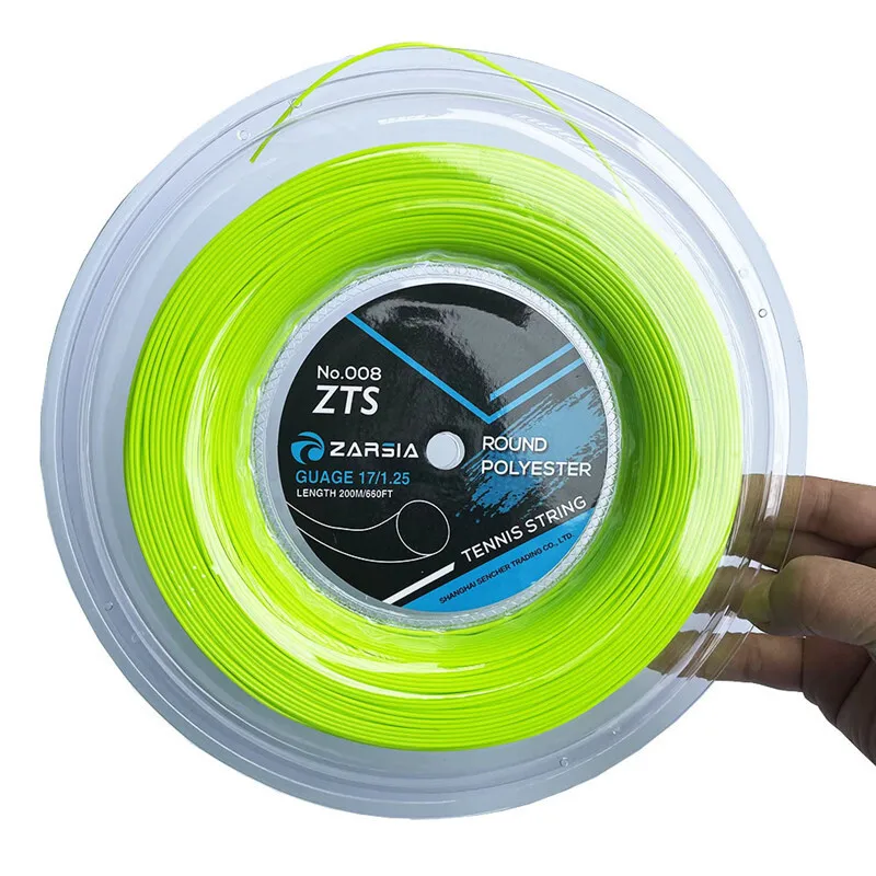 ZARSIA 4G Polyeste Slub Tennis Racket String Bamboo Rotating Polyester Hard Tennis Wire Power Rough 1.25mm 17G 200m - Image 4