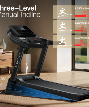 Home Folding Incline Treadmill with Pulse Sensors, 3.0 HP Quiet Brushless, 300 lbs Capacity