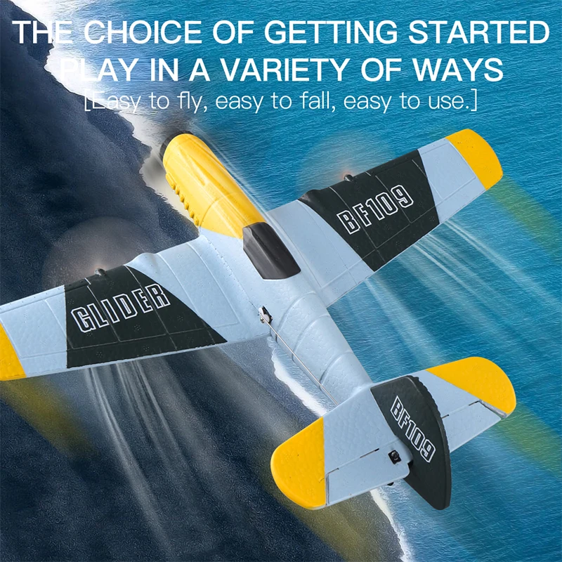 RC Plane BF109 Professional 2.4G Radio Remote Control Airplane EPP Foam Aircraft Glider Flying Model Toys For Children Gifts - Image 4