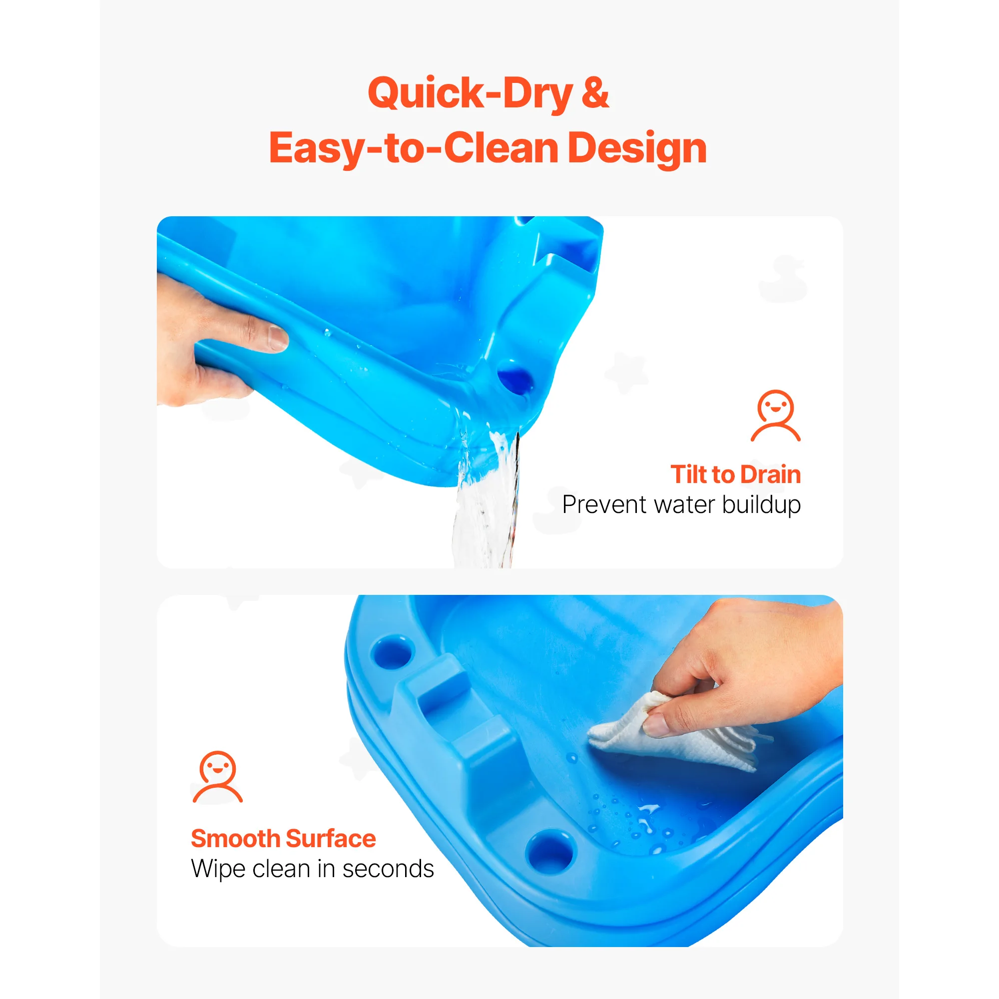 SucceBuy Water Play Table Kids Outdoor Beach Toy with 37PCS Accessories Double-Sided Summer Sand Platform for Children Gifts - Image 5