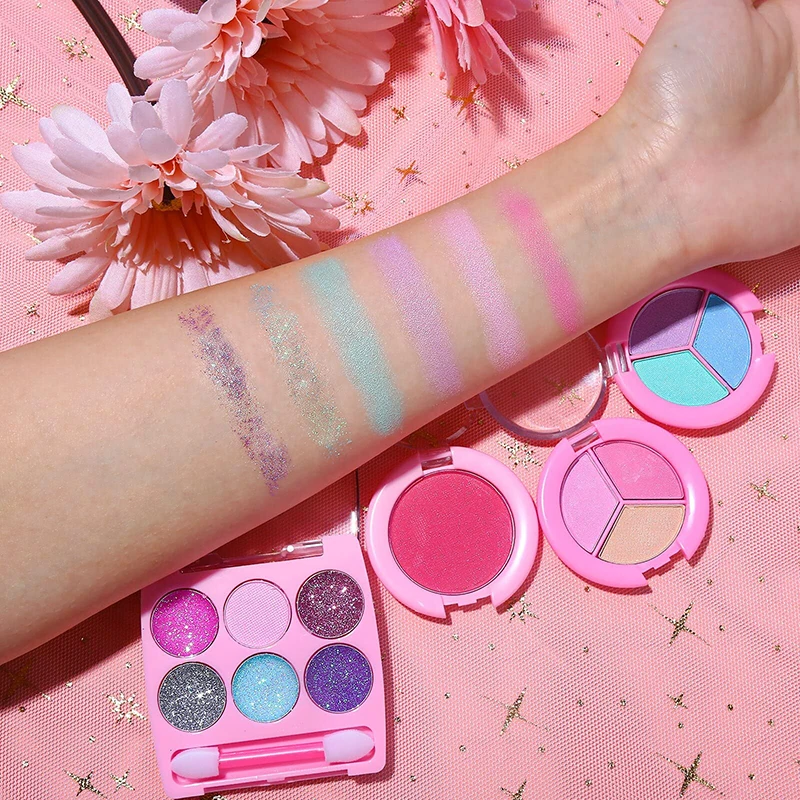 Girls Real Makeup Kit Washable Princess Play Makeup Set Kids Toys Safe Non Toxic Girls Pretend Play Birthday for Kids Gifts - Image 5